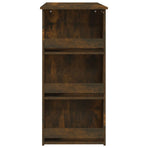 Bar Table with Storage Rack Smoked Oak 102x50x103.5cm