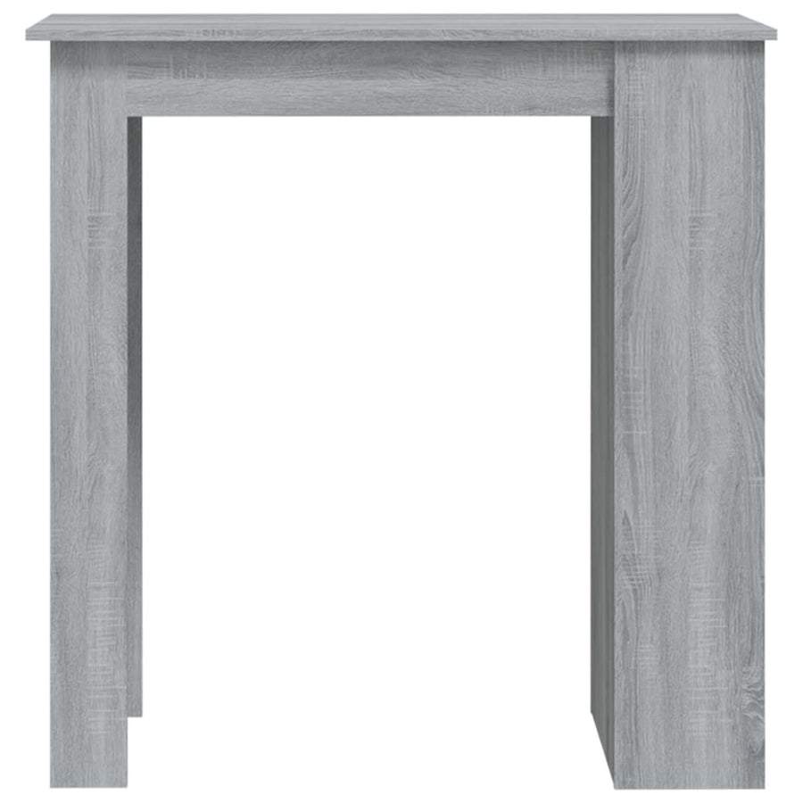 Bar Table with Storage Rack Grey Sonoma 102x50x103.5cm
