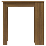 Bar Table with Storage Rack Brown Oak 102x50x103.5 cm Engineered Wood - 45-Degree Angle