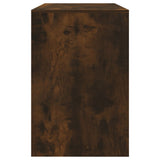 3 Piece Dining Set Smoked Oak Engineered Wood - Close-Up Angle