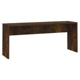 3 Piece Dining Set Smoked Oak Engineered Wood - Low Angle