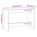 3 Piece Dining Set Grey Sonoma Engineered Wood - Extra Image
