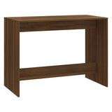 3 Piece Dining Set Brown Oak Engineered Wood - 45-Degree Angle