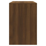 3 Piece Dining Set Brown Oak Engineered Wood