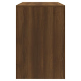 3 Piece Dining Set Brown Oak Engineered Wood - Close-Up Angle