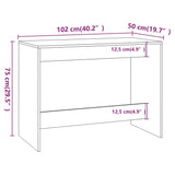 3 Piece Dining Set Brown Oak Engineered Wood - Extra Image