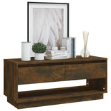 TV Cabinet Smoked Oak 102x41x44 cm Engineered Wood - Top-Down View