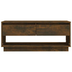 TV Cabinet Smoked Oak 102x41x44 cm Engineered Wood