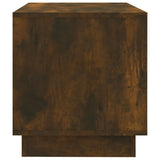 TV Cabinet Smoked Oak 102x41x44 cm Engineered Wood - Rear View