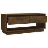 TV Cabinet Smoked Oak 102x41x44 cm Engineered Wood - Low Angle