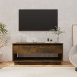 TV Cabinet Smoked Oak 102x41x44 cm Engineered Wood