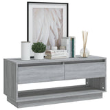 TV Cabinet Grey Sonoma 102x41x44 cm Engineered Wood - Top-Down View