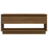 TV Cabinet Brown Oak 102x41x44 cm Engineered Wood