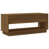 TV Cabinet Brown Oak 102x41x44 cm Engineered Wood - Close-Up Angle