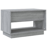 TV Cabinet Grey Sonoma 70x41x44 cm Engineered Wood - Rear View