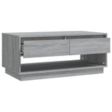 Coffee Table Grey Sonoma 102.5x55x44 cm Engineered Wood - Side View
