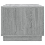 Coffee Table Grey Sonoma 102.5x55x44 cm Engineered Wood - Rear View