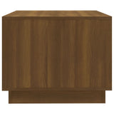 Coffee Table Brown Oak 102.5x55x44 cm Engineered Wood - Rear View