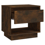 Bedside Cabinets 2 pcs Smoked Oak 45x34x44 cm Engineered Wood - Rear View