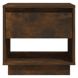 Bedside Cabinets 2 pcs Smoked Oak 45x34x44 cm Engineered Wood - Close-Up Angle