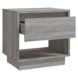 Bedside Cabinet Grey Sonoma 45x34x44 cm Engineered Wood - Top-Down View