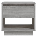 Bedside Cabinet Grey Sonoma 45x34x44 cm Engineered Wood - 45-Degree Angle