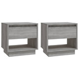Bedside Cabinets 2 pcs Grey Sonoma 45x34x44 cm Engineered Wood
