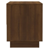 Bedside Cabinets 2 pcs Brown Oak 45x34x44 cm Engineered Wood - Low Angle