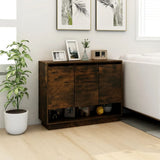 Sideboard Smoked Oak 97x31x75 cm Engineered Wood - Side View