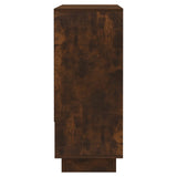 Sideboard Smoked Oak 97x31x75 cm Engineered Wood - Close-Up Angle