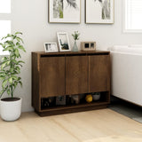 Sideboard Brown Oak 97x31x75 cm Engineered Wood - Side View