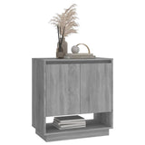 Sideboard Grey Sonoma 70x41x75 cm Engineered Wood - Rear View