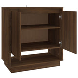 Sideboard Brown Oak 70x41x75 cm Engineered Wood - 45-Degree Angle