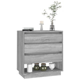Sideboard Grey Sonoma 70x41x75 cm Engineered Wood - Rear View