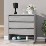 Sideboard Grey Sonoma 70x41x75 cm Engineered Wood - Close-Up Angle