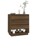Sideboard Brown Oak 70x41x75 cm Engineered Wood - Rear View
