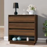 Sideboard Brown Oak 70x41x75 cm Engineered Wood - Close-Up Angle