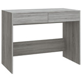 Desk Grey Sonoma 101x50x76.5 cm Engineered Wood - Front View