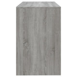 Desk Grey Sonoma 101x50x76.5 cm Engineered Wood - Rear View