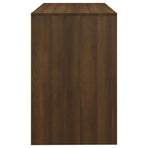 Desk Brown Oak 101x50x76.5 cm Engineered Wood
