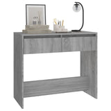 Console Table Grey Sonoma 89x41x76.5 cm Engineered Wood - Top-Down View