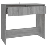 Console Table Grey Sonoma 89x41x76.5 cm Engineered Wood - Close-Up Angle