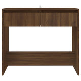 Console Table Brown Oak 89x41x76.5 cm Engineered Wood