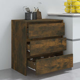Sideboard Smoked Oak 70x41x75 cm Engineered Wood - Low Angle