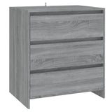 Sideboard Grey Sonoma 70x41x75 cm Engineered Wood - Front View
