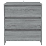 Sideboard Grey Sonoma 70x41x75 cm Engineered Wood - Side View