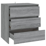 Sideboard Grey Sonoma 70x41x75 cm Engineered Wood - 45-Degree Angle