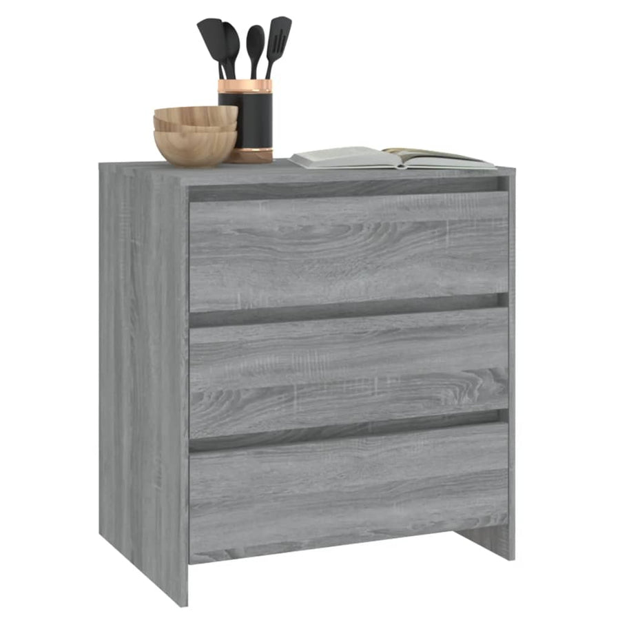 Sideboard Grey Sonoma 70x41x75 cm Engineered Wood