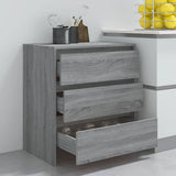 Sideboard Grey Sonoma 70x41x75 cm Engineered Wood - Low Angle