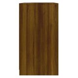 Sideboard Brown Oak 70x40.5x75 cm Engineered Wood - Rear View